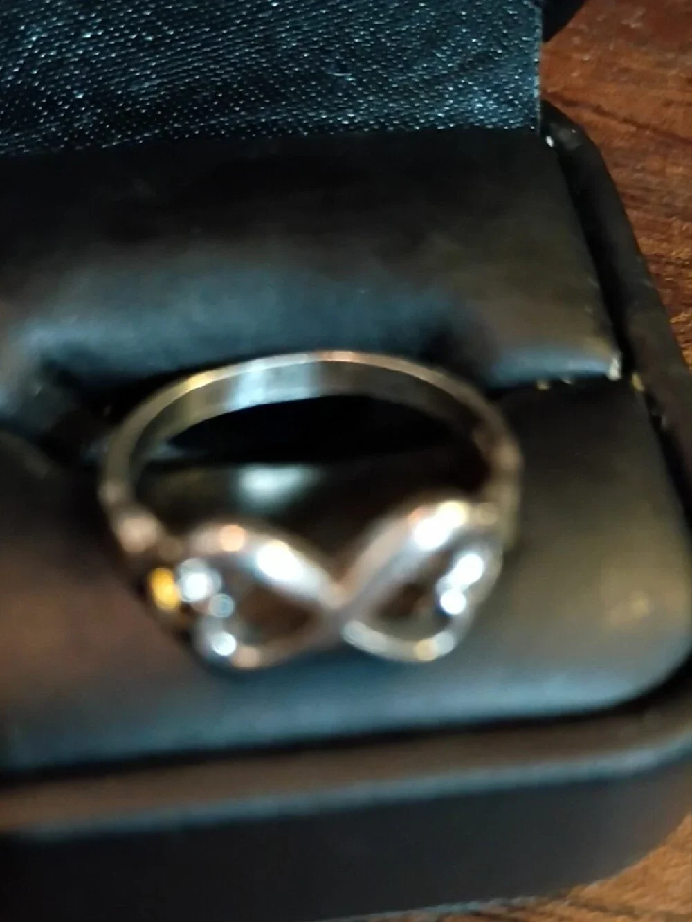 Sterling Silver Infinity Heart Ring 8